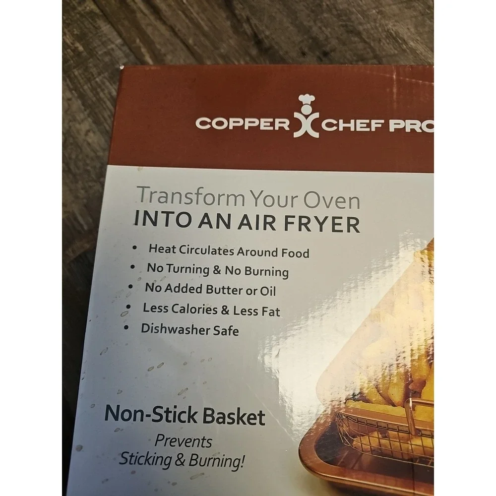 Copper Crisper Pro XL Crisper Baking Tray & Basket Non-Stick Ceramic + Titanium‎